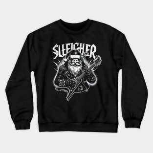 Sleigher Santa Claus Rock Christmas Crewneck Sweatshirt